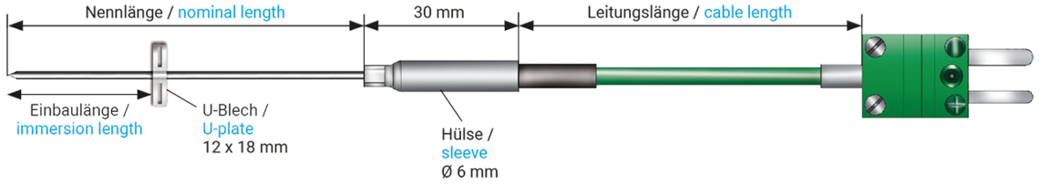 Kühlwasserschlauch-Thermoelement