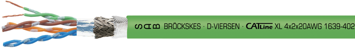 Aufdruck-Beispiel: 
SAB BRÖCKSKES · D-VIERSEN · CATLine XL 4x2x20AWG  1639-4020 UL AWM Style 20549 80°C 300V CSA AWM I/II A/B 80°C 300V FT2 CE