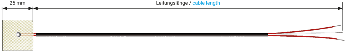 Selbstklebendes Oberflächen-Widerstandsthermometer