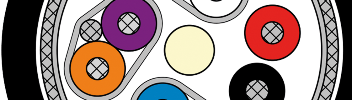 Digitale Signal- und Datenleitung Aufdruck-Beispiel: SAB BRÖCKSKES · D-VIERSEN · SABIX R flex Data IQ 3x(2xAWG30)ST+2x28AWG USB 3.0 L6650-0003 UL AWM Style 21080 75°C 300 V CE