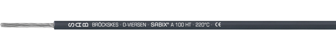 Aufdruck-Beispiel für SABIX® A 100 HT 71000150: SAB BRÖCKSKES · D-VIERSEN · SABIX® A 100 HT · 220°C · CE