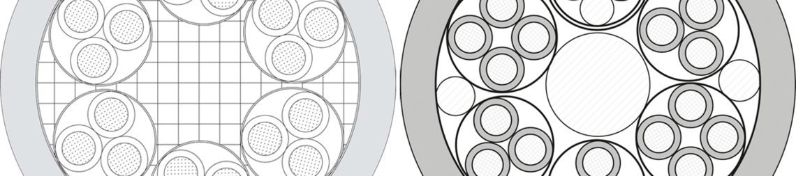 L0760-9056: 19 x 1,0 mm² L0760-9061: 19 x 1,0 mm² - (2 x 1,0 mm²) D + 3 x 3 x 1,0 mm² + 2 x 4 x 1,0 mm²