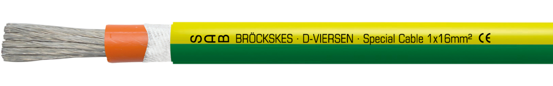 Aufdruck-Beispiel: SAB BRÖCKSKES · D-VIERSEN · Special Cable 1x16mm²  CE