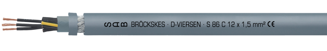 Aufdruck-Beispiel für S 86 C 37821215: SAB BRÖCKSKES · D-VIERSEN · S 86 C 12 x 1,5 mm² CE