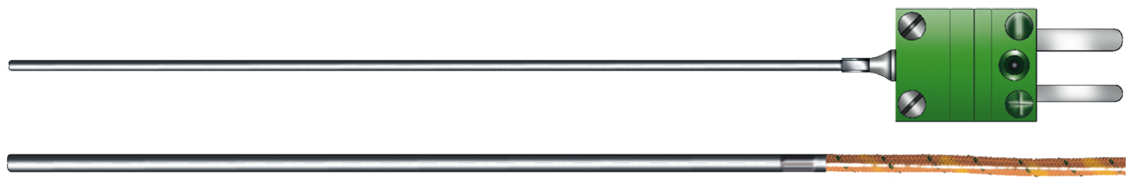 Einsteckthermoelement mit Anschlussleitung