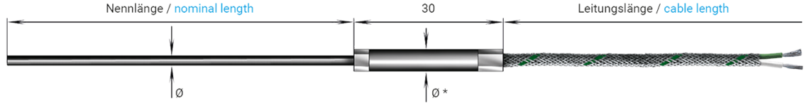 NiCr-Ni Thermoelement (Typ K)