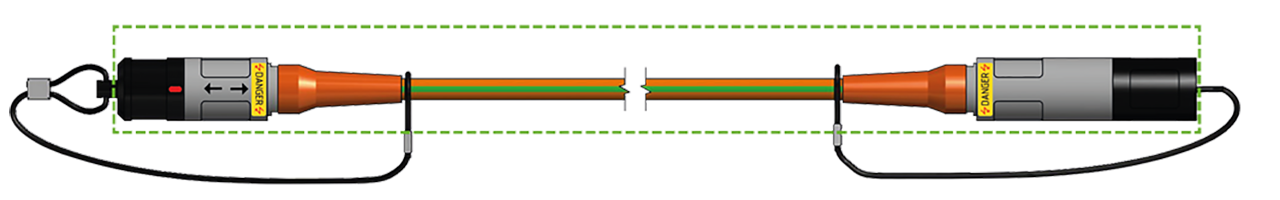 HV 4- und 1-Kanal Verlängerungsleitung mit FEP isolierten Thermokanälen Typ K