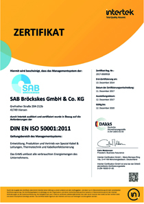 Energiemanagement nach DIN EN ISO 50001:2011